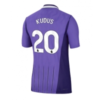 Camiseta Tottenham Hotspur Mohammed Kudus #20 Tercera Equipación Replica 2026-27 mangas cortas